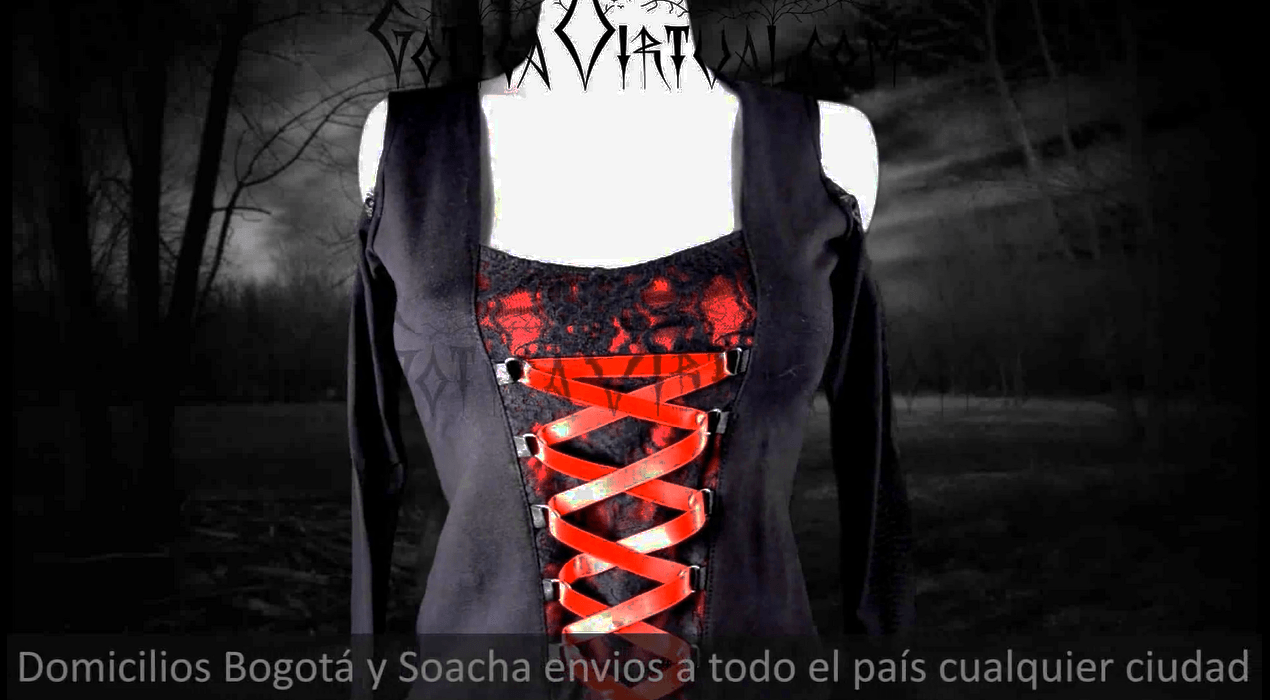 blusa gotica rojo sexy metal bogota armenia ipiales tunja zipaquira cucuta bucaramanga barranquilla envios colombia